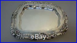 ELABORATE ANTIQUE/VINTAGE SILVER PLATE COVERED CHEESE DISH with WOOD INSERT