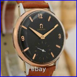 Early 1939' Original Omega Gold Plated Bezel Manual Wind Cal 30t2 Gents Watch