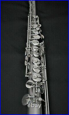 Early'20's Buescher Oliver Ditson Stencil Silver Soprano Sax, Repadded #VSS20