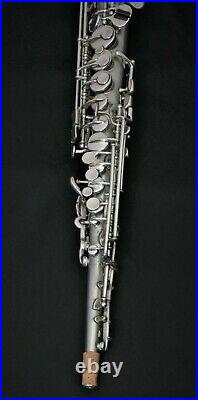 Early'20's Buescher Oliver Ditson Stencil Silver Soprano Sax, Repadded #VSS20