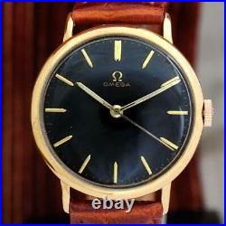 Excellent Omega 1964' Gold Plated Manual Wind Original Vintage Gents Watch