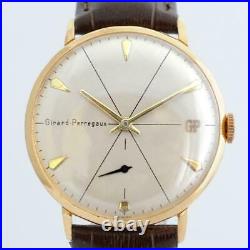 Excellent Original Girard Perregaux Gold Plated Manual Wind Vintage Gents Watch