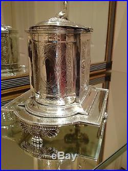 Exquisite Vintage Mappin & Webb Silver Plate Biscuit Barrel