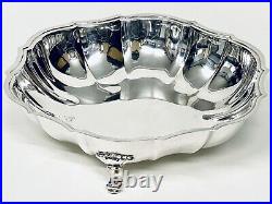 Fabulous Vintage Footed Edwardian Style International Silver Plate Bowl Dish