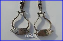 Fabulous Vintage Silver Plated Horse Riding Stirrups Custom Made For A Child