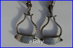 Fabulous Vintage Silver Plated Horse Riding Stirrups Custom Made For A Child