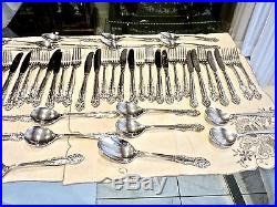 Fabulous Vintage Silverplated Cutlery Set For 8 Persons