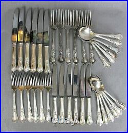 Fabulous vintage silver plated Rogers Countess 36 pc CUTLERY SET for 6