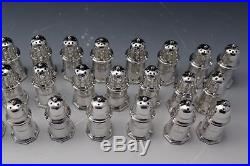 French Christofle Silver Plate Set of 34 Salt & Pepper Shakers Vintage