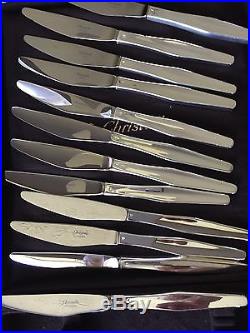 French Christofle Vintage in NEW condition Plated SIlver Flatware 55 pcs