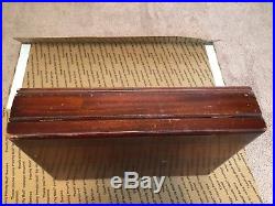 GORHAM Vintage Silverware Flatware Case Chest Mahogany Wood 1938 #403