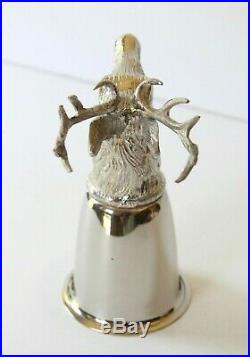 GUCCI VINTAGE SILVER PLATED STIRRUP CUP ELK/STAG 1970's #2