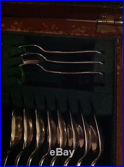 Garrard & Co Vintage Silver Plate Canteen Of Cutlery 78 Pieces 8 Place Setting