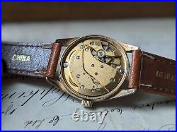 Gents Boys Vintage Favre Leuba Sea King Geneve Gold Plated Watch Working