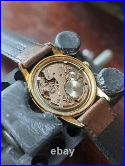 Gents Vintage Erana Geometric Dauphine Hands Gold Plated Dress Watch Serviced