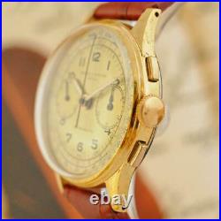 Genuine Vintage Baume Mercier Chronograph Gold Plated Manual Wind Gents Watch