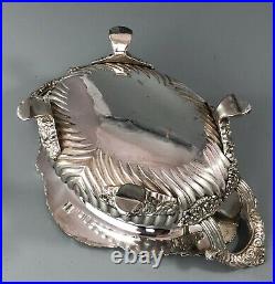 Georgian Old Sheffield Plated Sauce Tureen Crested AZX