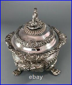 Georgian Old Sheffield Plated Sauce Tureen Crested AZX