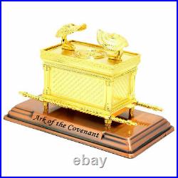 Gold Plated EXTRA LARGE ARK OF THE COVENANT Jewish Testimony Israel Judaica Gift