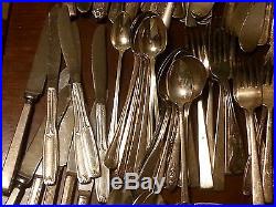 HUGE LOT 240 Pieces Vintage Antique SILVERPLATE FLATWARE Crafts Jewelry Resell