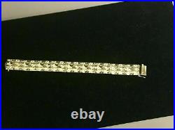 Handmade Vintage Nugget Link Bracelet Gold Plated 925 Sterling Silver