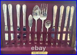 Holmes & Edwards Vintage Silver Plate 66-Pc Youth Flatware Set For 8