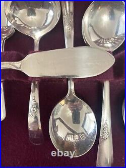 Holmes & Edwards Vintage Silver Plate 66-Pc Youth Flatware Set For 8