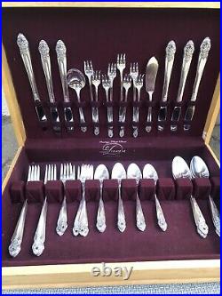 Home Decorators 1953 Vintage prestige Silver-plated Silverware 46 Pcs withchest