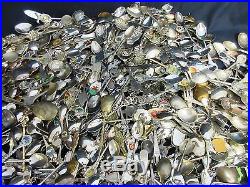 Huge 25lb Mixed Blind Lot of Vintage & Modern Collectible Souvenir Spoons