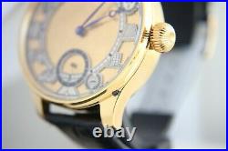 IWC Vintage 1913 New Cased Gold Plated Double Dial LUXURY Men`s Swiss Wristwatch