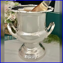 Ice Bucket Vintage Leonard Champagne Bucket Silver Plate Vintage Trophy Vase