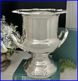 Ice Bucket Vintage Leonard Champagne Bucket Silver Plate Vintage Trophy Vase