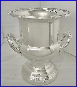 Ice Bucket Vintage Leonard Champagne Bucket Silver Plate Vintage Trophy Vase