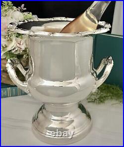 Ice Bucket Vintage Leonard Champagne Bucket Silver Plate Vintage Trophy Vase