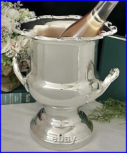 Ice Bucket Vintage Leonard Champagne Bucket Silver Plate Vintage Trophy Vase