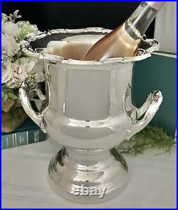 Ice Bucket Vintage Leonard Champagne Bucket Silver Plate Vintage Trophy Vase