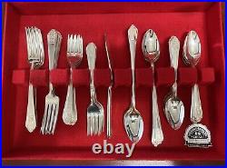 International Silver Vintage Silver Plate Royal Saxony Banquet Set for 12