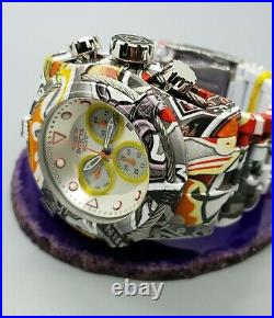 Invicta Men Swiss 53mm Bolt Aqua/Hydro Plated GRAFFITI Themed Chronograph Watch