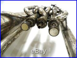 JW York & Sons Vintage Silverplate Small Baritone Euphonium for Parts/Repair