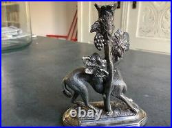 James Deakin Antique Silver Plated Whippet Greyhound Dog Figure Epergne