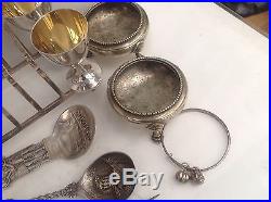 Job Lot Of Antique And Vintage Silver And Silver Plate