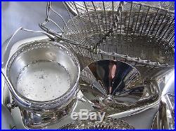 Job Lot of Vintage Silver Plated Items Tray Goblets Dishes etc. Over 7.3kg