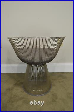 Knoll Warren Platner Nickel Plated Sculptural Steel Wire Side Chair