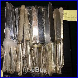 LOT Of 205 Pieces Vintage Antique SILVERPLATE FLATWARE Crafts/ Jewelry/Resell
