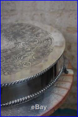 Large Antique 40cm silver plate Cake Stand Decorative Vintage wedding