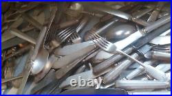 Large Job Lot Antique / Vintage Silver Plated Cutlery Walker & Hall 180 Pce