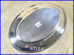 Large Oval Serving Tray Platter Vintage French Silver Plate CHRISTOFLE France