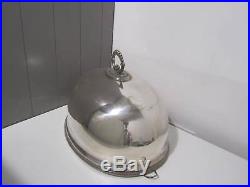 Large Vintage Antique Silver Plate Meat Cover Plate Cover Serving Dish Cover