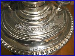 Large Vintage Russian Samovar Silver Plate Rare with Award Stamp Marks 16