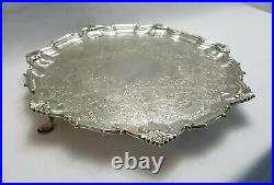 Large late Victorian silver plated salver by Hamilton & Inches of Edinburgh